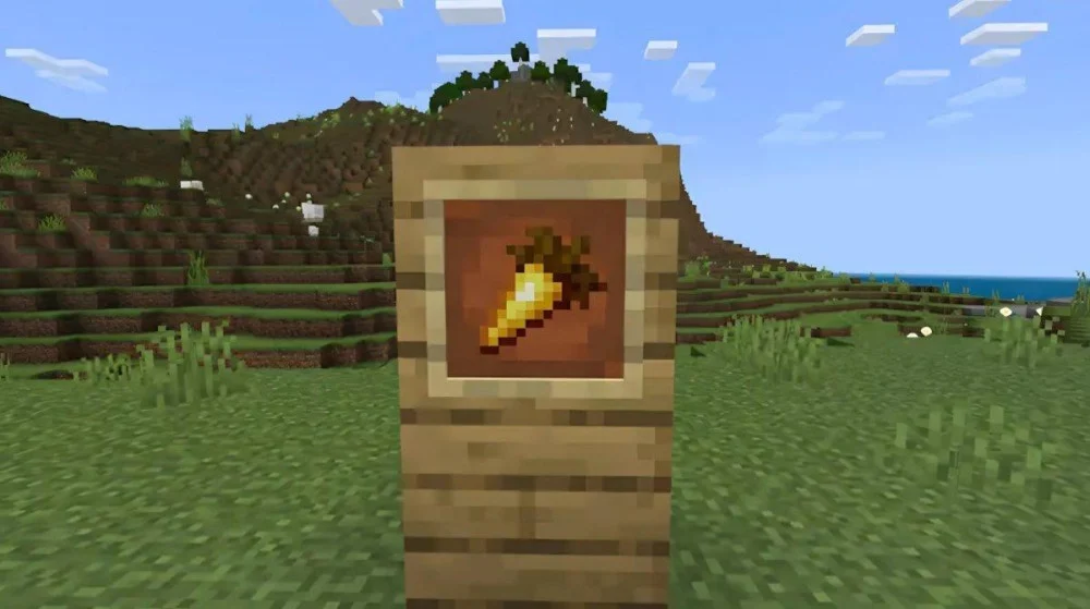 Công thức chế tạo vật phẩm từ cà rốt Minecraft