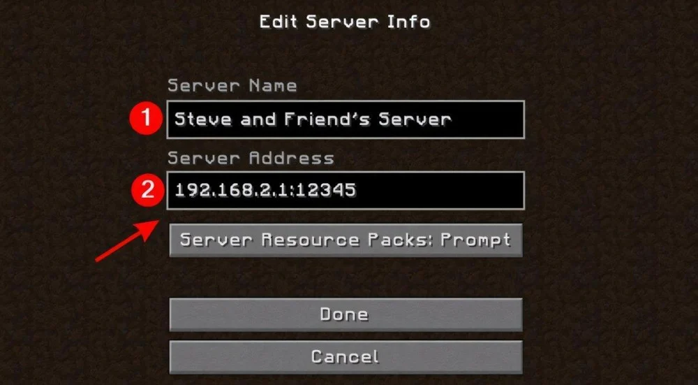 Lưu máy chủ Minecraft để truy cập nhanh