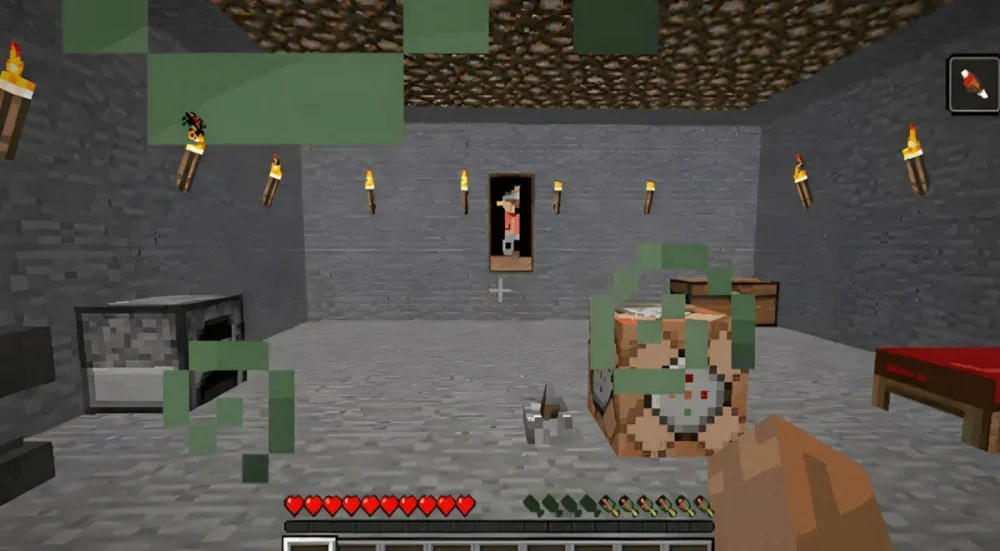 Tác động của Hunger đối với thanh đói Minecraft