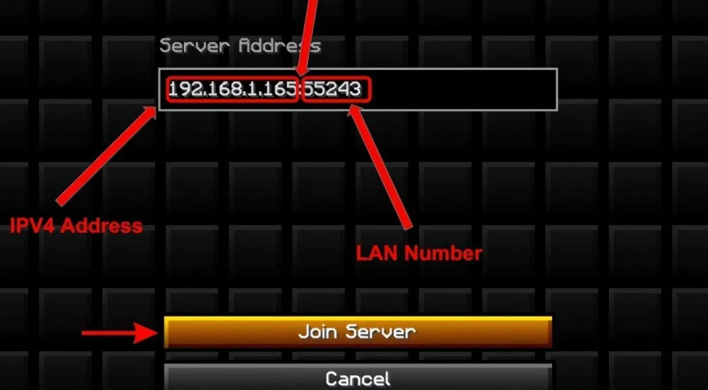 Chọn Direct Connection, nhập IP và cổng LAN nhận được
