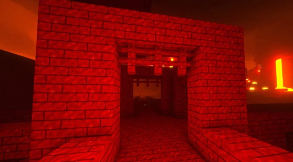 Xây cổng Obsidian đến Nether tìm kiếm pháo đài
