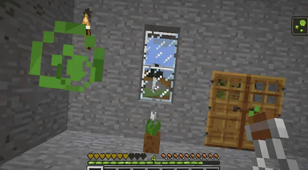 Poison Minecraft trừ máu liên tục, giữ lại nửa tim