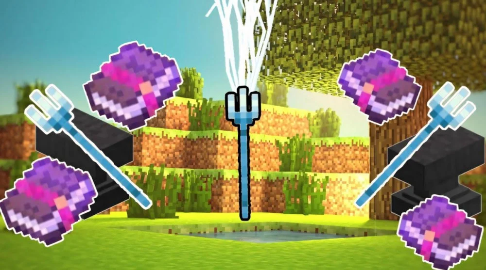 Thông tin bùa phép Triệu Hồi Sét cho đinh ba Minecraft