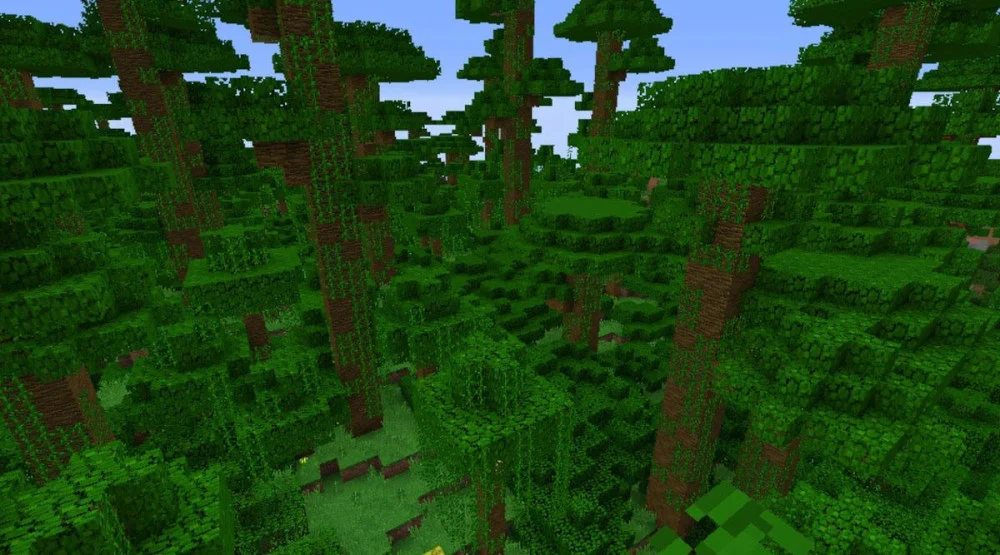 Ứng dụng của gỗ rừng nhiệt đới Minecraft