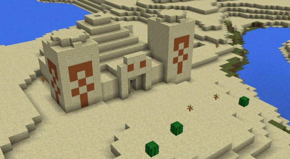Cách phá bẫy kim tự tháp sa mạc lấy rương Minecraft