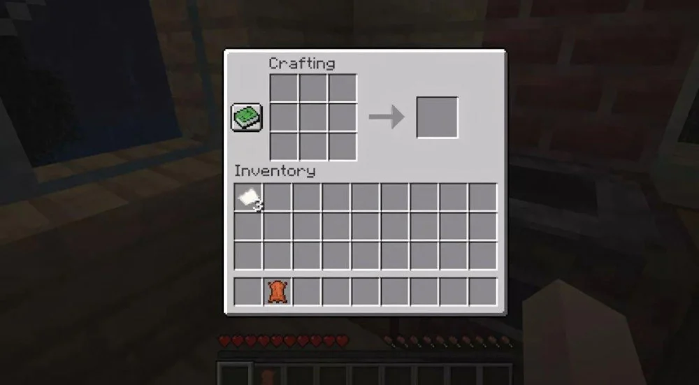 Cách chuyển giấy chế tạo vào kho đồ trong Minecraft