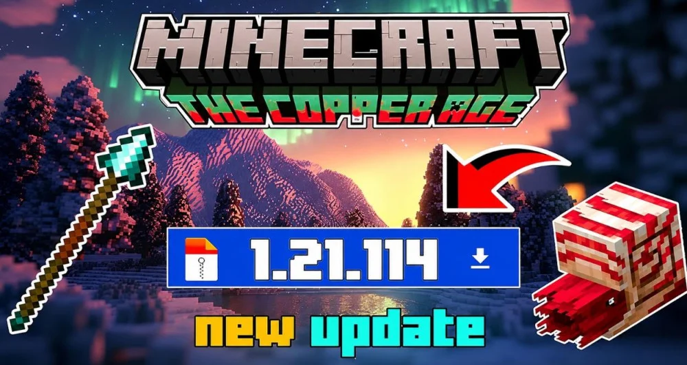 Tải file Minecraft 1.21.114, cài đặt trên điện thoại di động