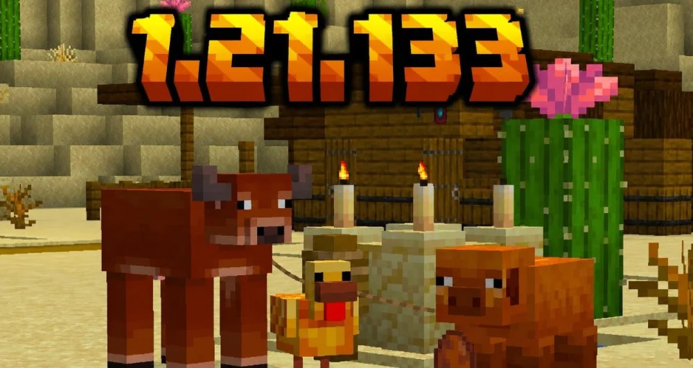 Tải file Minecraft 1.21.133, mở cài đặt, chạy trò chơi