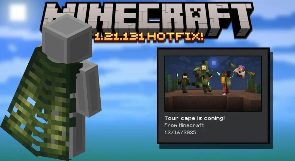 Danh sách lỗi đã khắc phục trong Minecraft Patch 1.21.131