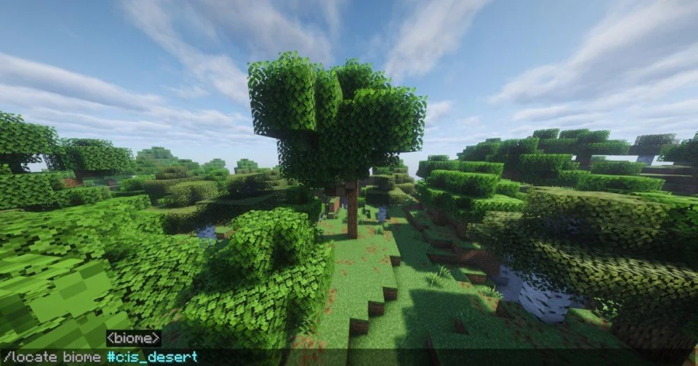 Dùng lệnh /locate để tìm kiếm kỳ quan Minecraft