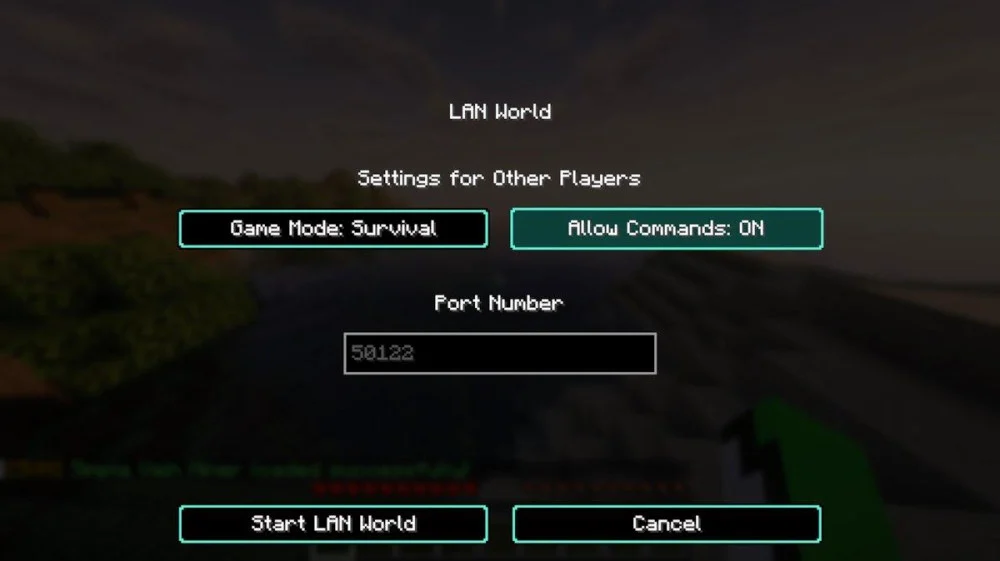 Hướng dẫn bật ô chat, nhập mã lệnh Minecraft PC
