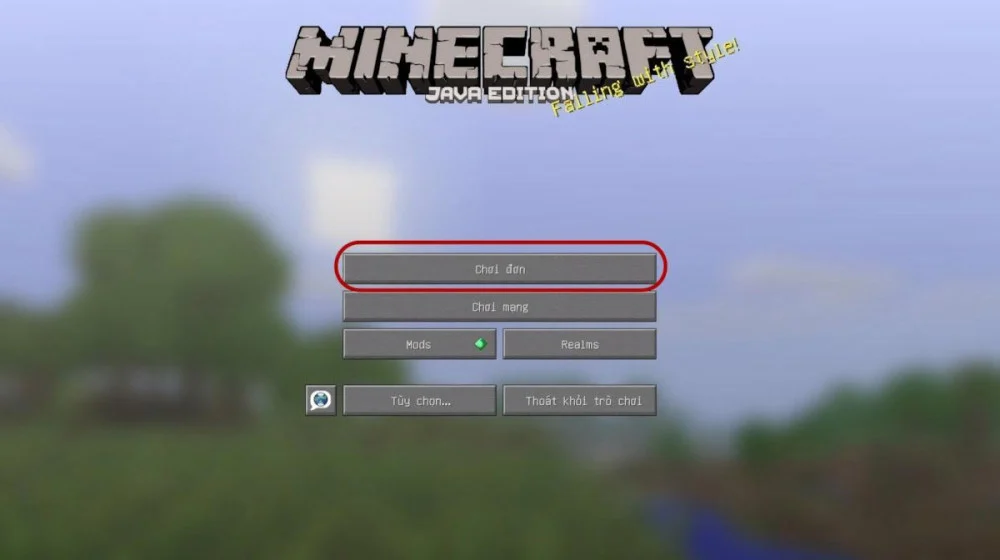 Hướng dẫn truy cập chế độ chơi đơn trên Minecraft
