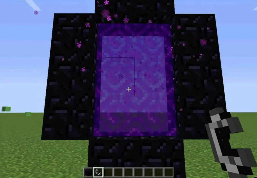 Cách xây dựng cổng Nether bằng hắc diện thạch