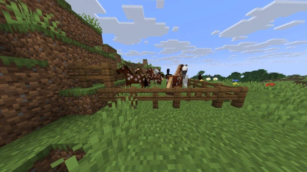 Cách đặt khối hàng rào bảo vệ căn cứ trong Minecraft
