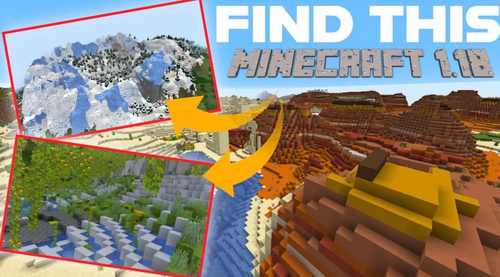 Địa hình mới và tính năng World Blending Minecraft 1.18 iOS miễn phí
