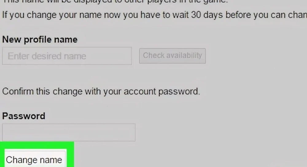 Nhấp Change name để lưu tên mới và hoàn tất đổi