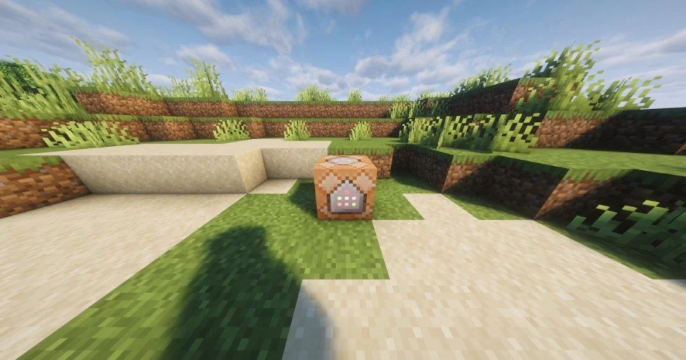Nhập lệnh để nhận Command Block vào kho đồ sáng tạo