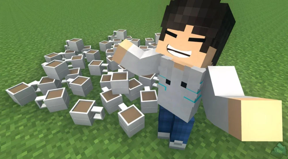 Minecraft 1.0 APK kích hoạt cổng dịch chuyển, tìm Elytra