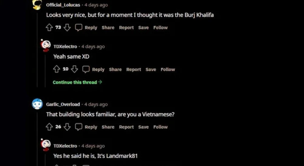 Pomchuboi tái hiện tòa tháp Landmark 81 Minecraft