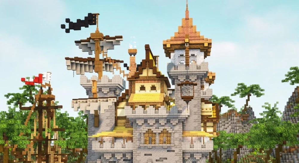 Ý tưởng xây dựng căn cứ hải tặc kỳ bí Minecraft