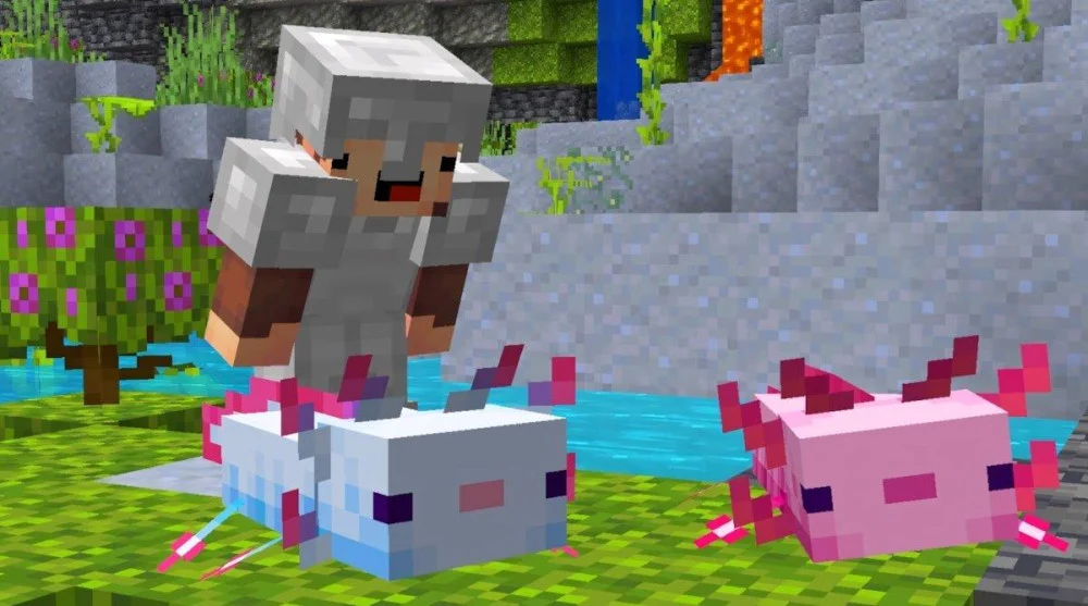 Lợi ích chiến đấu và hiệu ứng hỗ trợ từ Axolotl Minecraft
