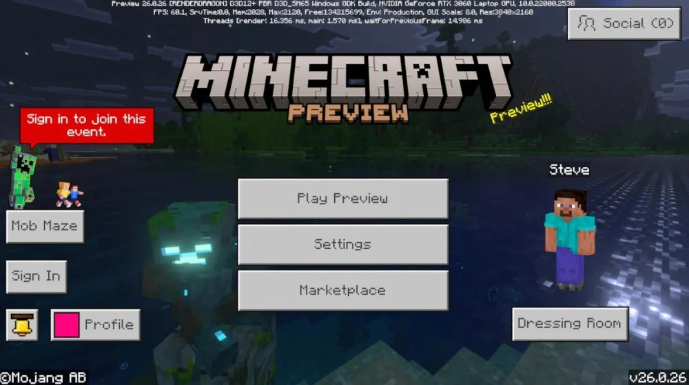 Điểm vượt trội giúp Minecraft 26.0 hạ gục phiên bản cũ