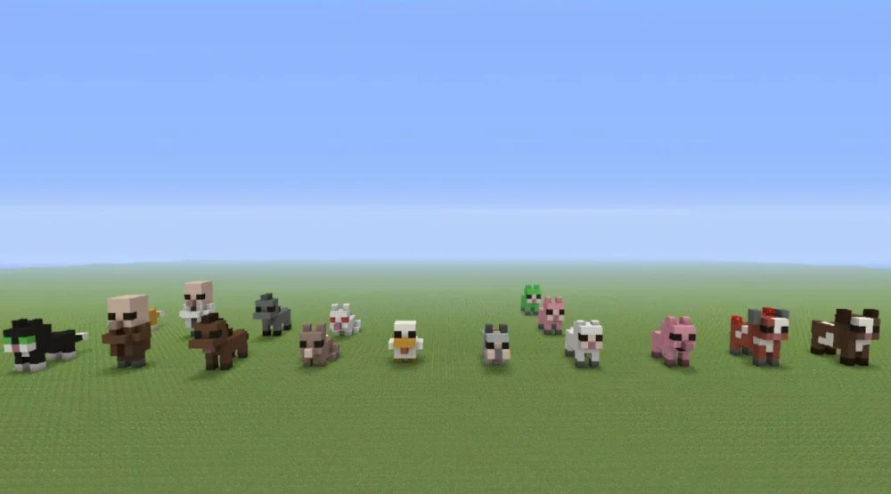 Phân loại và vai trò các loài động vật Minecraft
