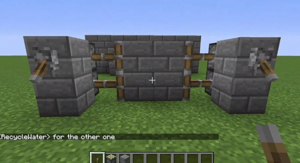 Hướng dẫn chế tạo cửa tự động bằng hệ thống Redstone